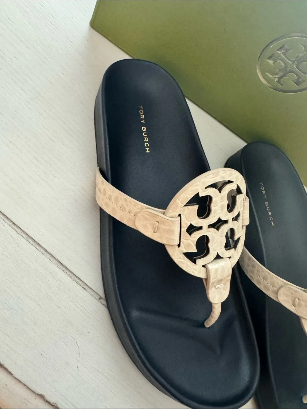New! Tory Burch Miller Cloud Sandals/ Size 8.5